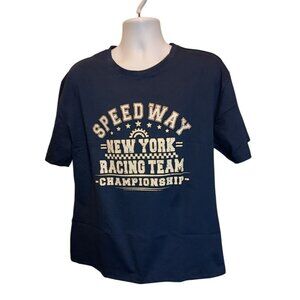 Speedway New York Racing Team Championship Men's Sz.L Short Sleeve Shirt